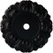 Ekena Millwork Angel Ceiling Medallion (Fits Canopies up to 15 3/4"), 32 1/4"OD x 3 5/8"ID x 1 1/8"P, Jet Black CM32ANBLF - alternate 1